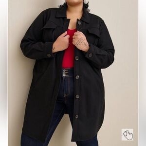 Torrid Wool Longline Shacket